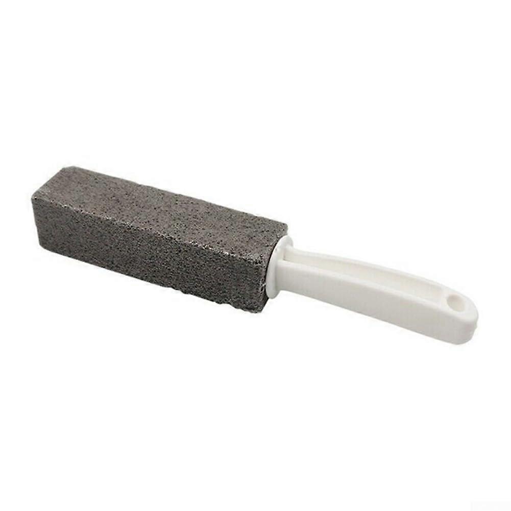 Toilet Brush 2Piece Set With Pumice Stone Cleaner Soft Texture Floatable Design For Bathroom Corners And Crevices