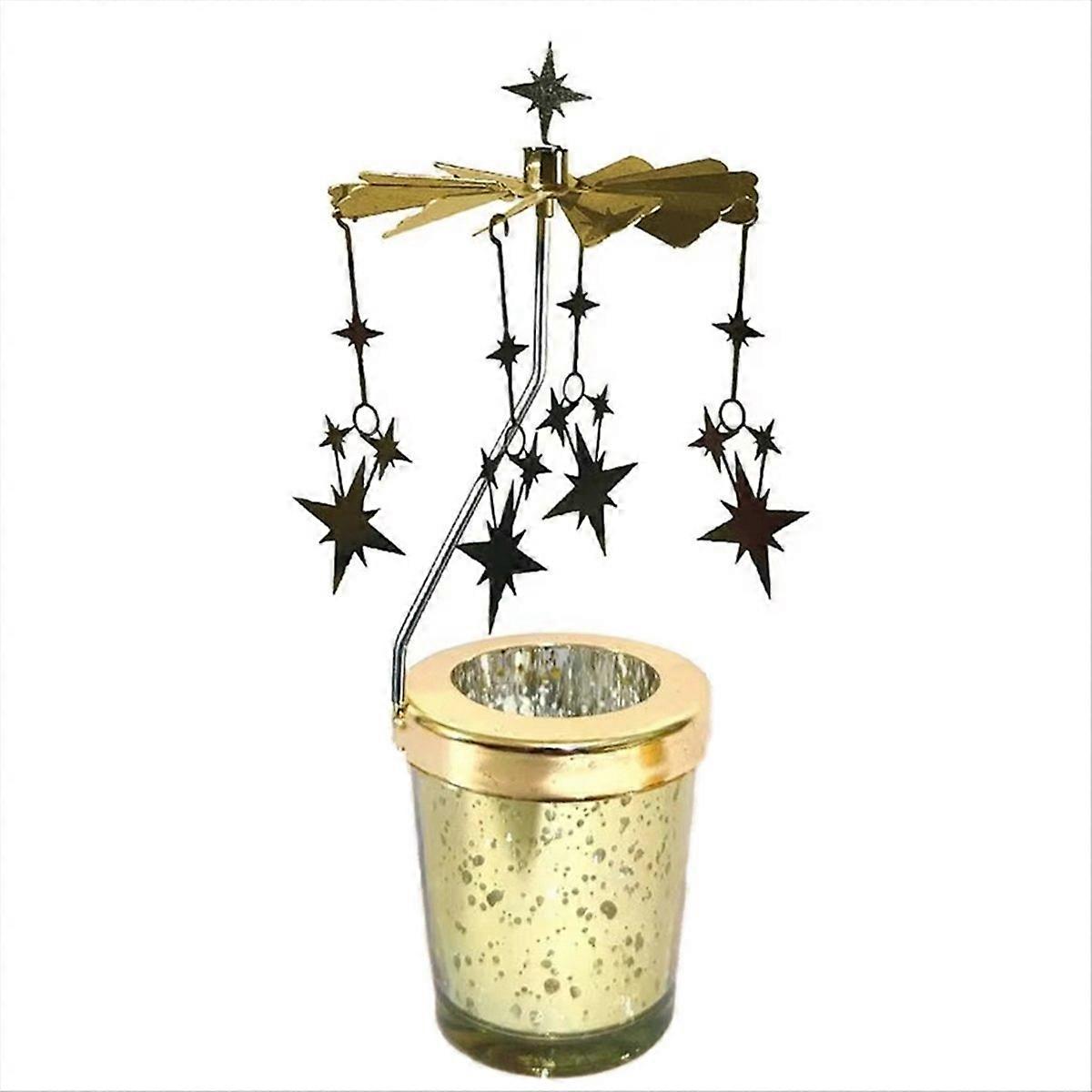 Rotating Candle Holder Simple Modern Candlelight Dinner Props,Star