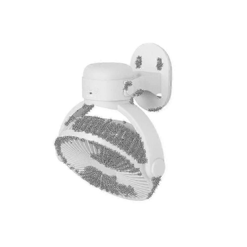 Rechargeable Remote Control Home Appliance Wall Mounted Air Circulating Fan With Led Lamp Portable