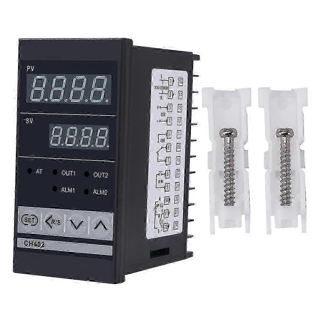 CH402 AC85‑264V High Precision Smart PID Temperature Controller Thermostat Relay TC/RTD Input
