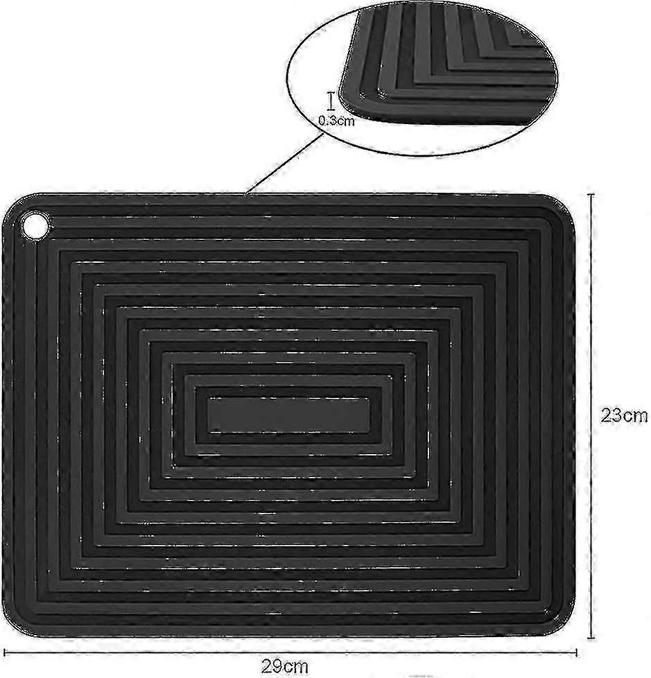 Silicone Coaster, 2pcs Anti-slip Resistant 250c Multi-function Spoon Rest SZRH A-W