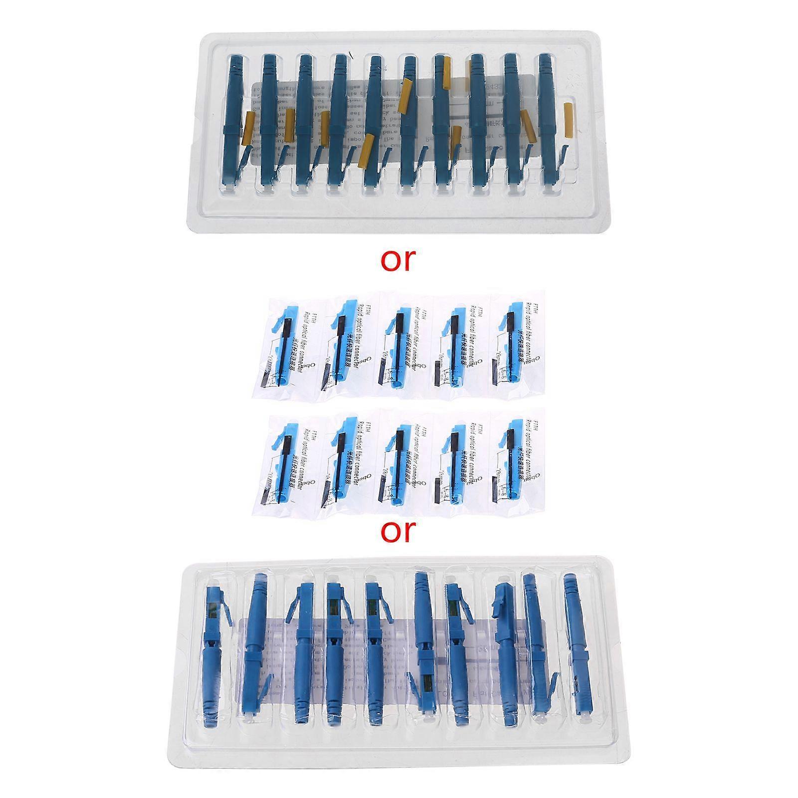 10pcs/set γρήγορος προσαρμοστής συνδετήρων οπτικών ινών LC UPC για το κρύο ειδικό σύνολο ματίσματος