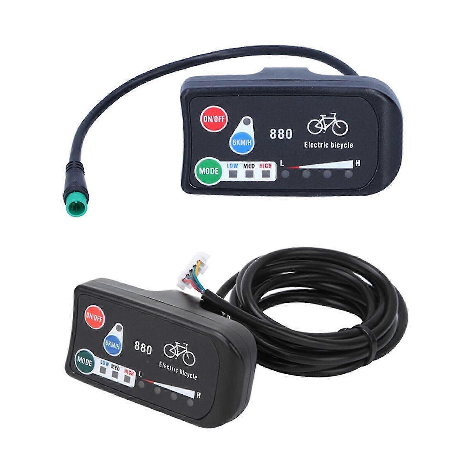 LED 880 EBike Display for KT Controller, Electric Bicycle Control Panel with LCD