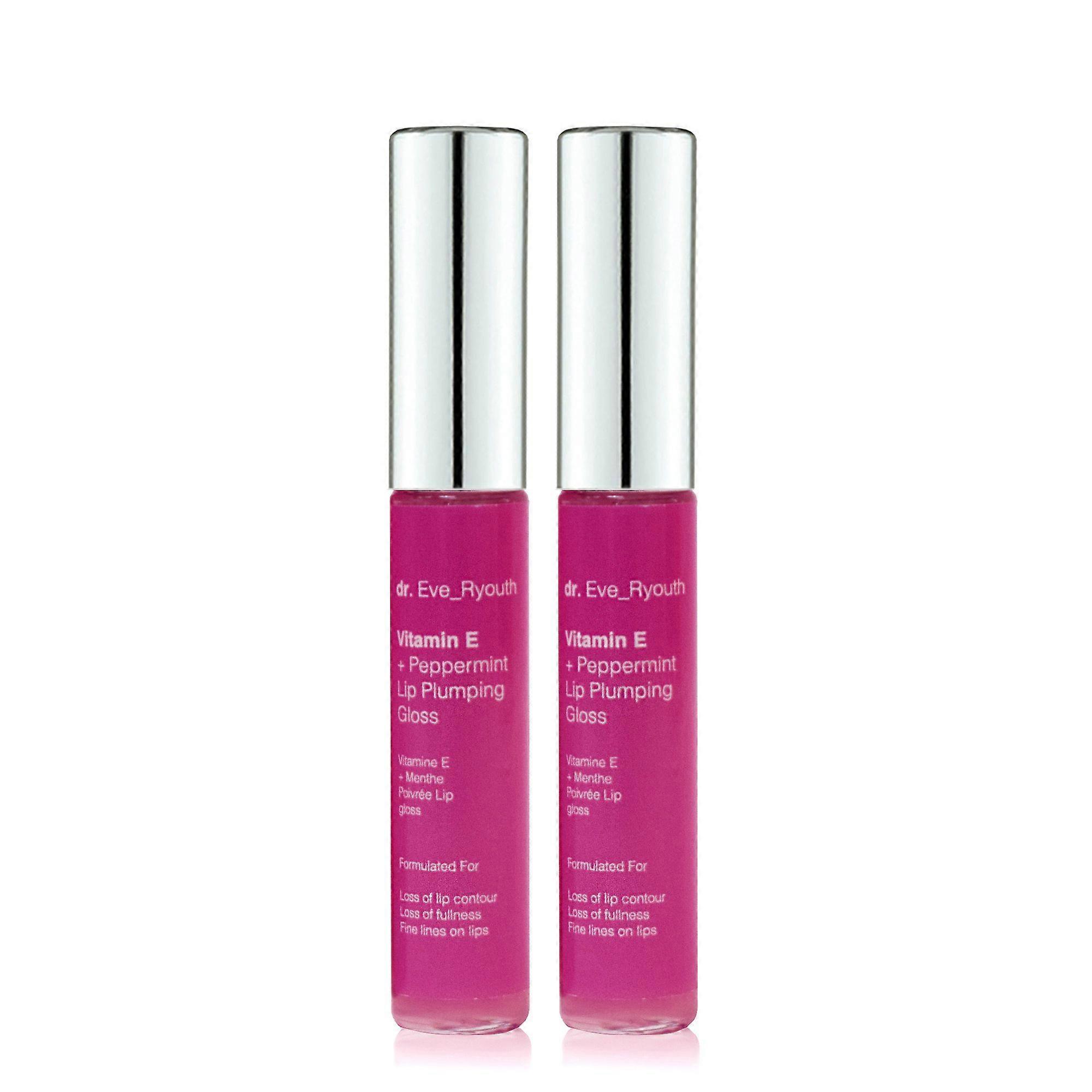 2 x Vitamin E and Peppermint Lip Plumps 8ml