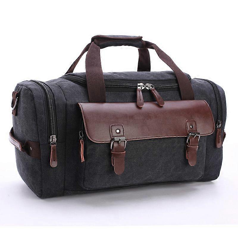 Vintage Canvas Travel Bag - Unisex Duffel with Large Capacity for Convenient and