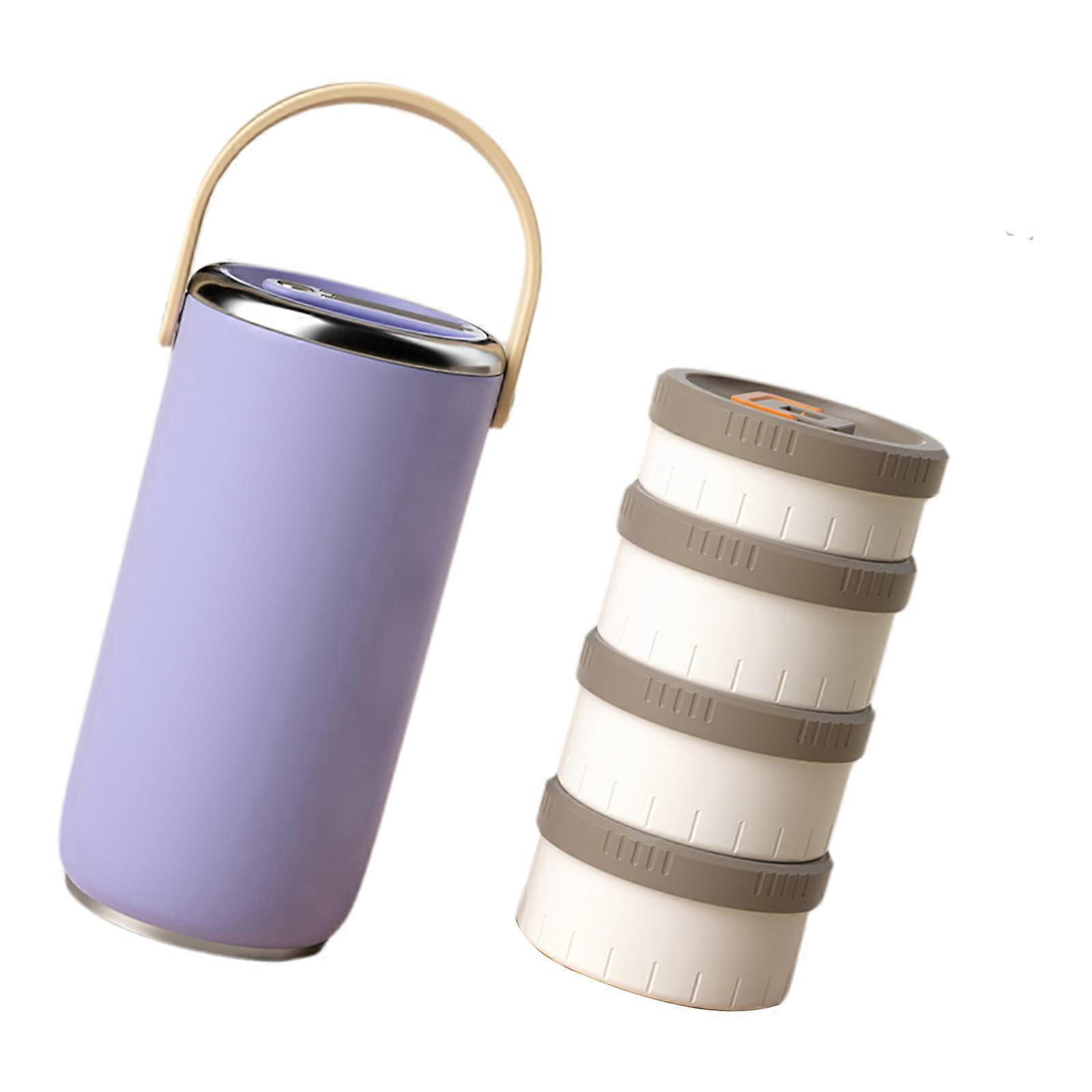 Bentos Lunch Box Large Capacity Stainless Steel Leak Proof Insulated Food Container with Stackable Compartment Multicolor