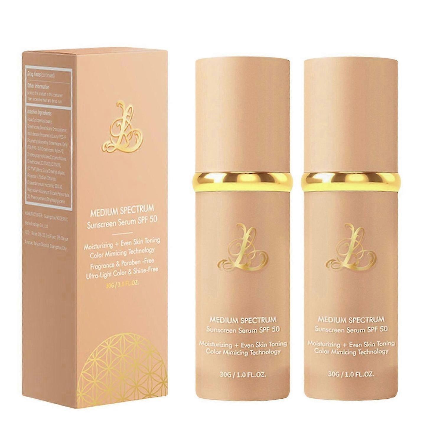 suitable for 1-3X 4-in-1 Color Changing Foundation with SPF 50+, Medium Spectrum Foundation Makeup, 