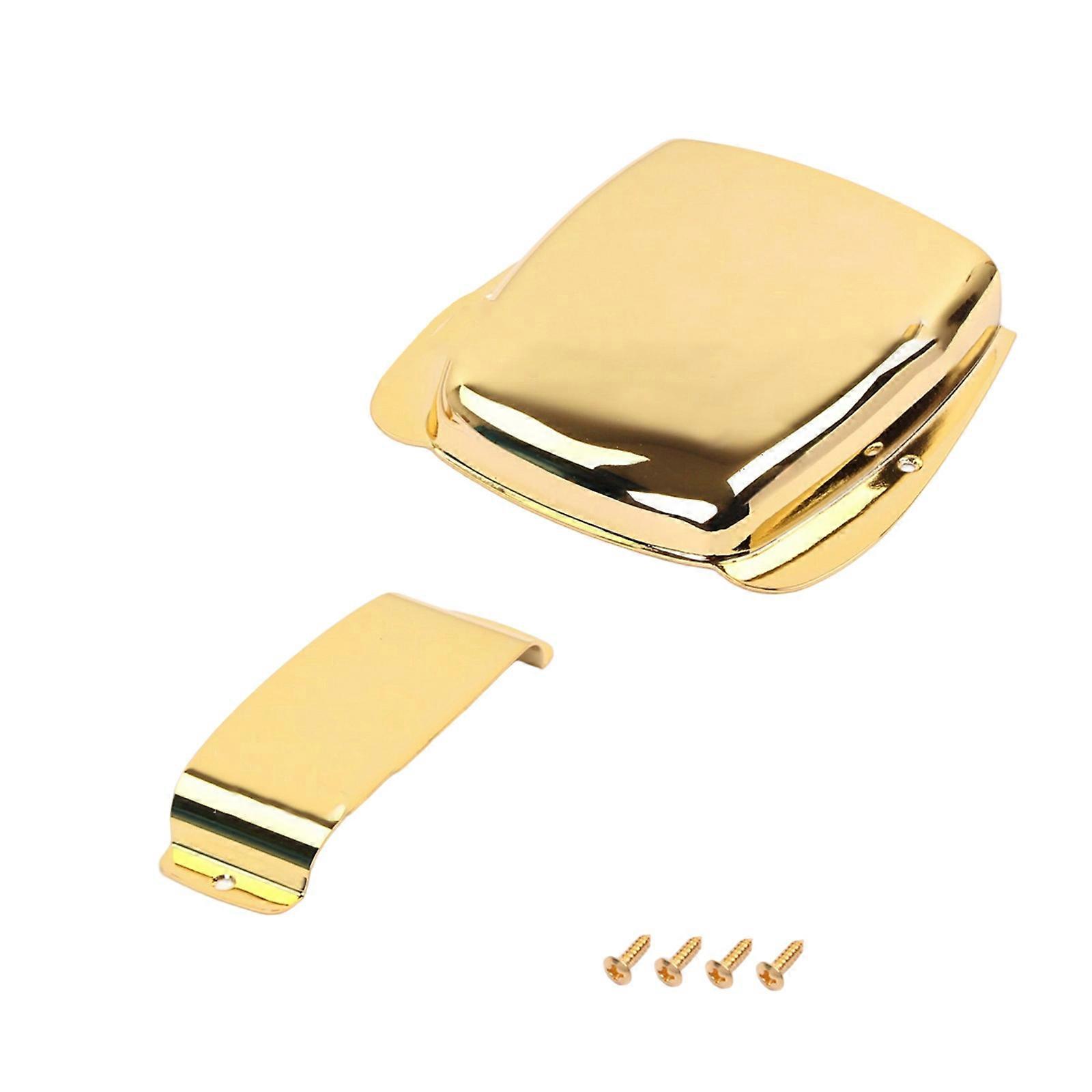Metal String Instrument Protector Easy Mount Design Bass Guitar Bridge Shield Bridge and Pickup Guard for Optimal Safety  Gold
