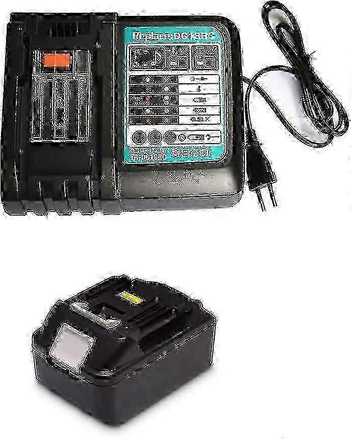 18v 4.0ah Spare Battery With 3a Charger Replace For Makita Dmr110 Dmr112 Dmr115 Dmr107 Dmr108 Dmr114 Dmr100 Dmr106 Dmr102 Dmr104 Dmr101 Dmr103b B