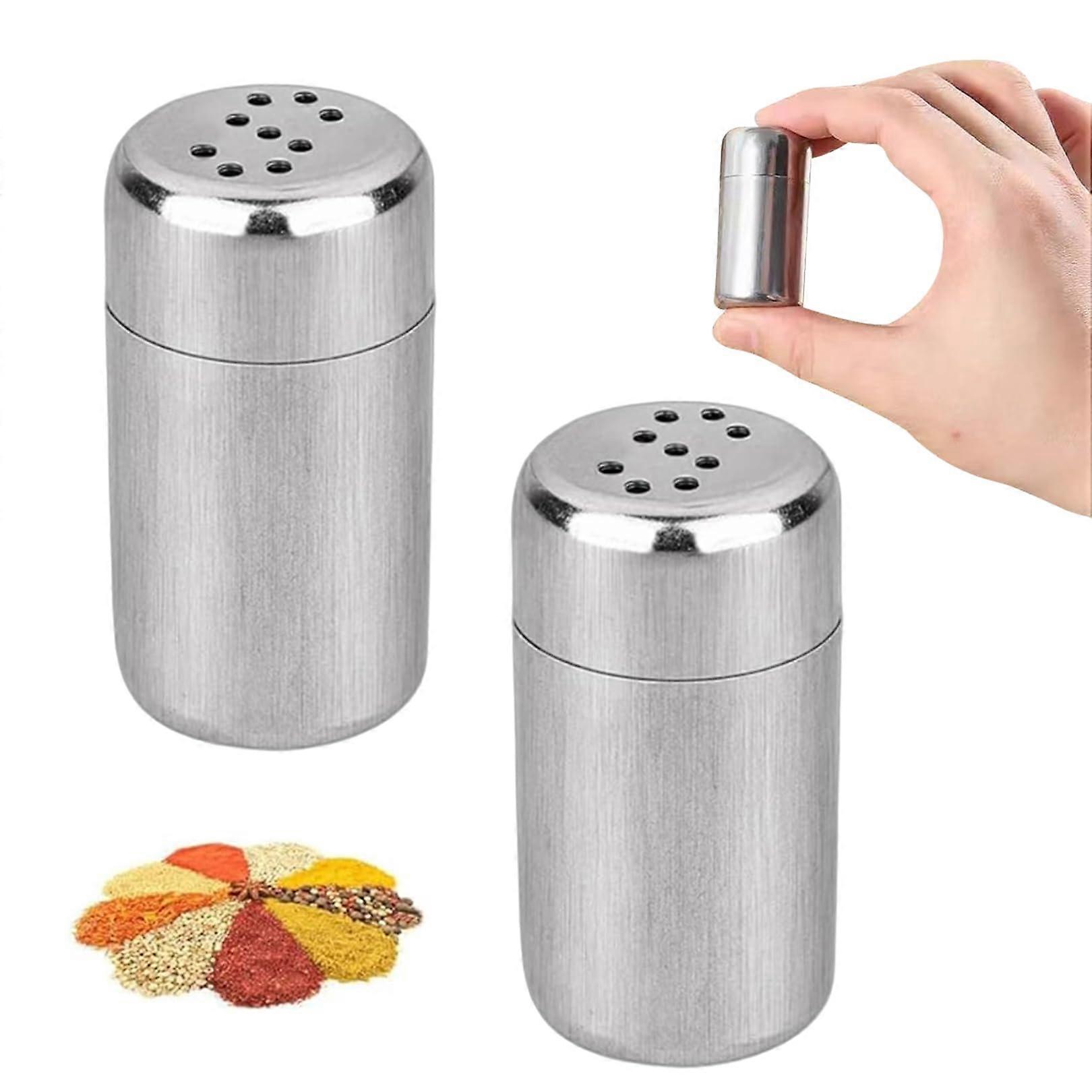Mini Salt Shaker Portable 2 Pack Travel Size On The Go