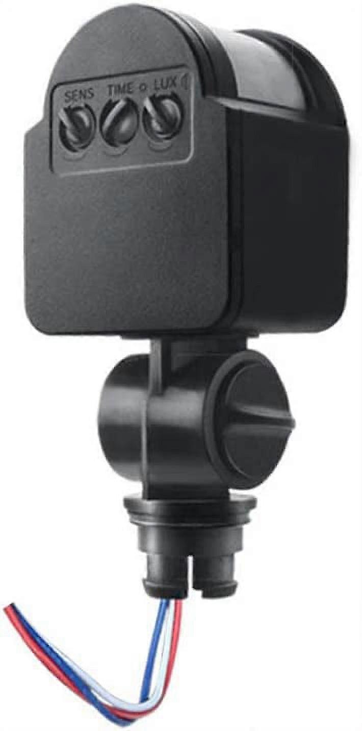 Utomhus 110-220V Infraröd PIR-rörelsedetektor Väggströmbrytare 180° 1 st