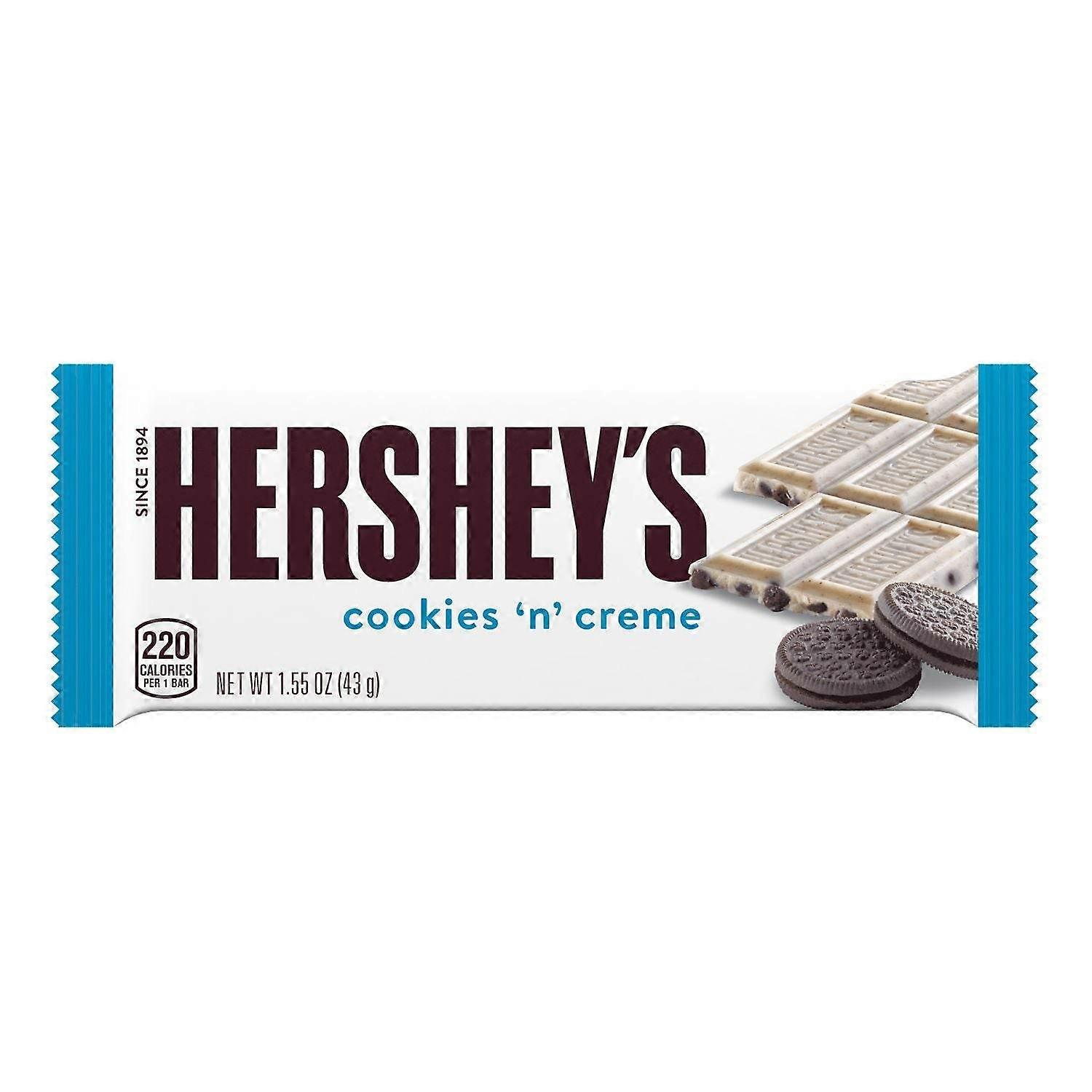 Hershey's, Cookies 'n' Creme Candy, ατομικά τυλιγμένο, 1.55 oz