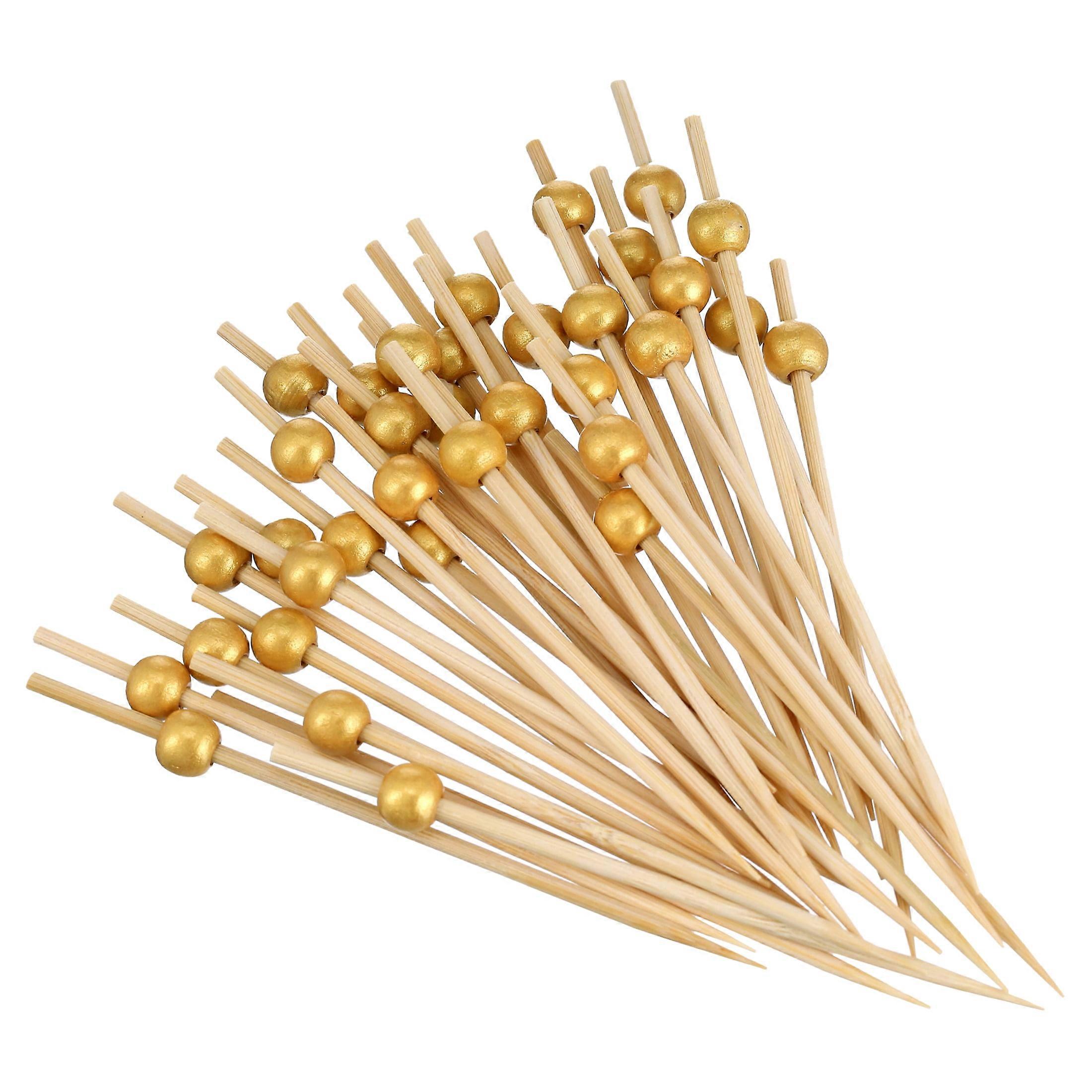 BESTSKY 250 Counts Reusable Bamboo Cocktail Picks for Appetizer