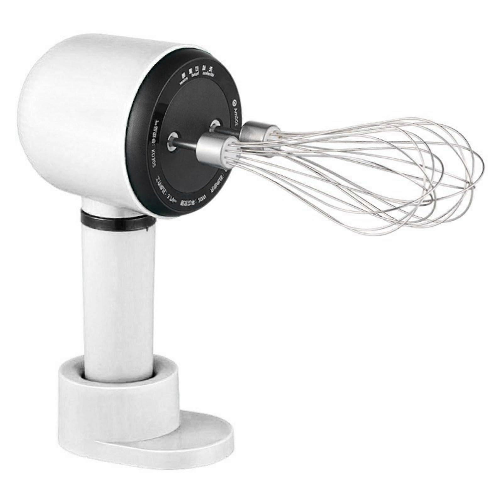 Automatic Cake Mixer Rechargeable, 2 Whisks, 3 Speed Settings, 20W Power, 1200mAh Battery, Egg Beater, White