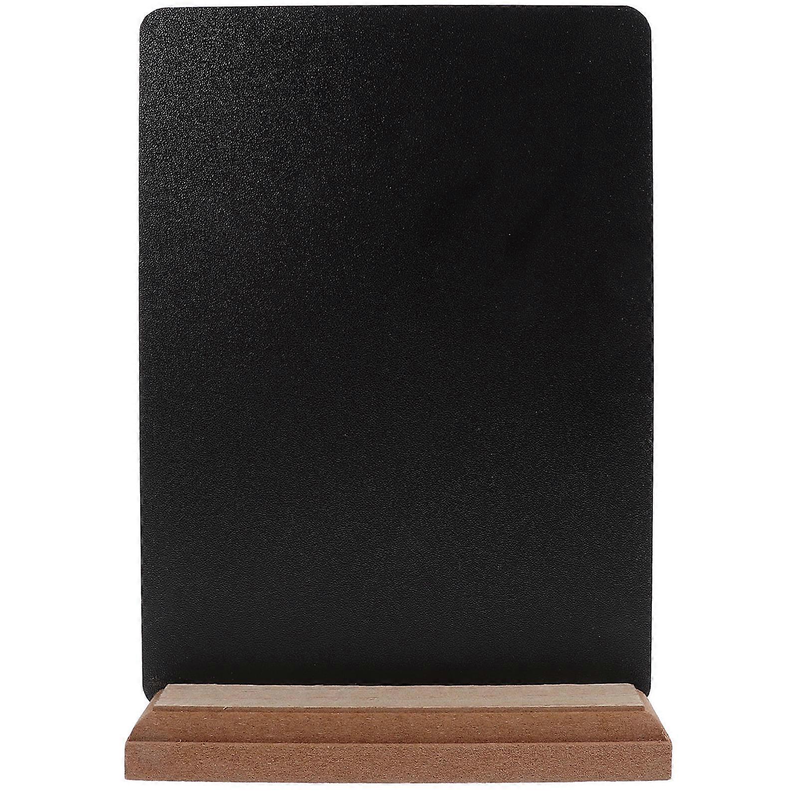 Black Chalkboards Desk Sign Holders for Message Use 2Pcs