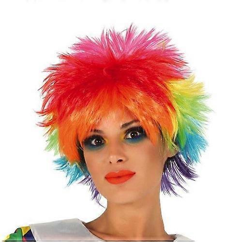 Fiestas Guirca Womens/Ladies Rainbow Wig
