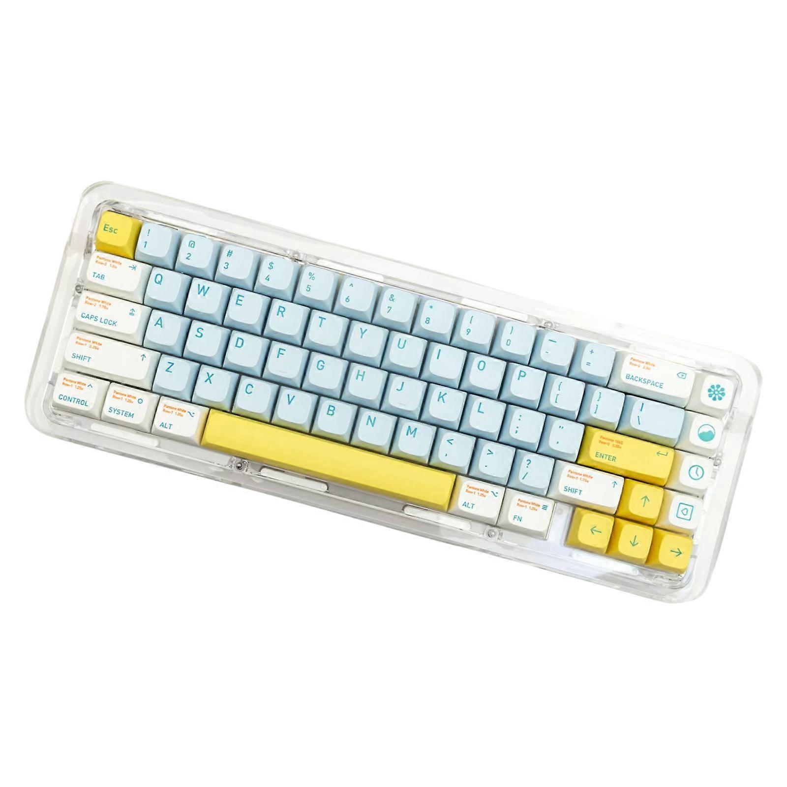 135Key Shallow Dream XDA Profile Keycaps PBT Dye Sublimation Keycap for Mechanical Keyboards Game Keycaps Switches Multicolor