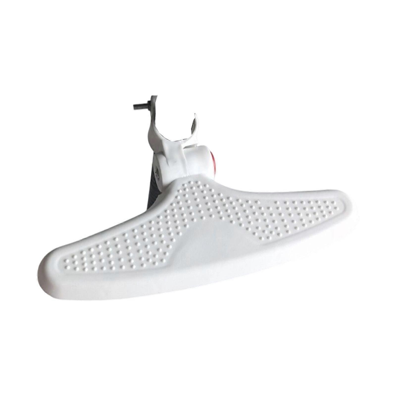 Nonslip Strollers Footrest Universal For Infant Carriages Spacious Foot Platform Easy Attach Mechanism Durable Build  White for round tube