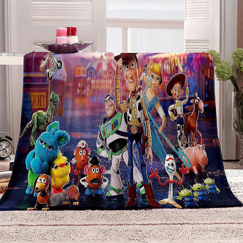 Toy Story Buzz Lightyear Flannel Blanket Warm Plush Nap Sofa Throw Over Blanket