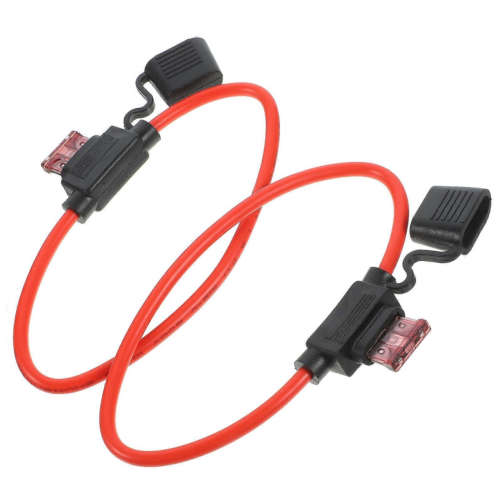 2pcs Fuse Holder Automotive Fuse Block Distribution Block Junction Block Accessory
