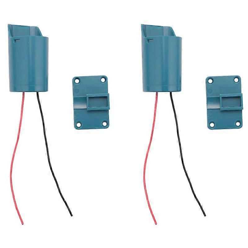 2X Suitable for Adapter 10.8-12V Battery Power Connector Adapter Base Bracket with 14 AWG Wire Conne