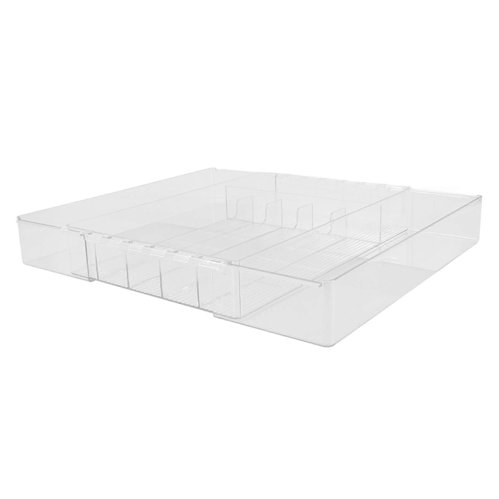 Expandable Kitchen Drawer Organizer for Flatware and Utensils 1 Set Acrylic Flatware Case