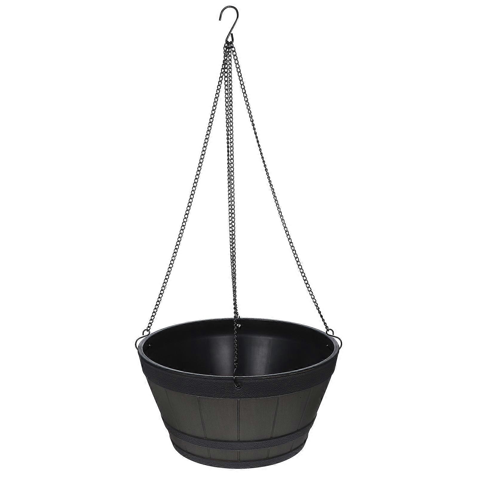 Barrel Planter Hanging Planter for Home Use with Hanging Hook