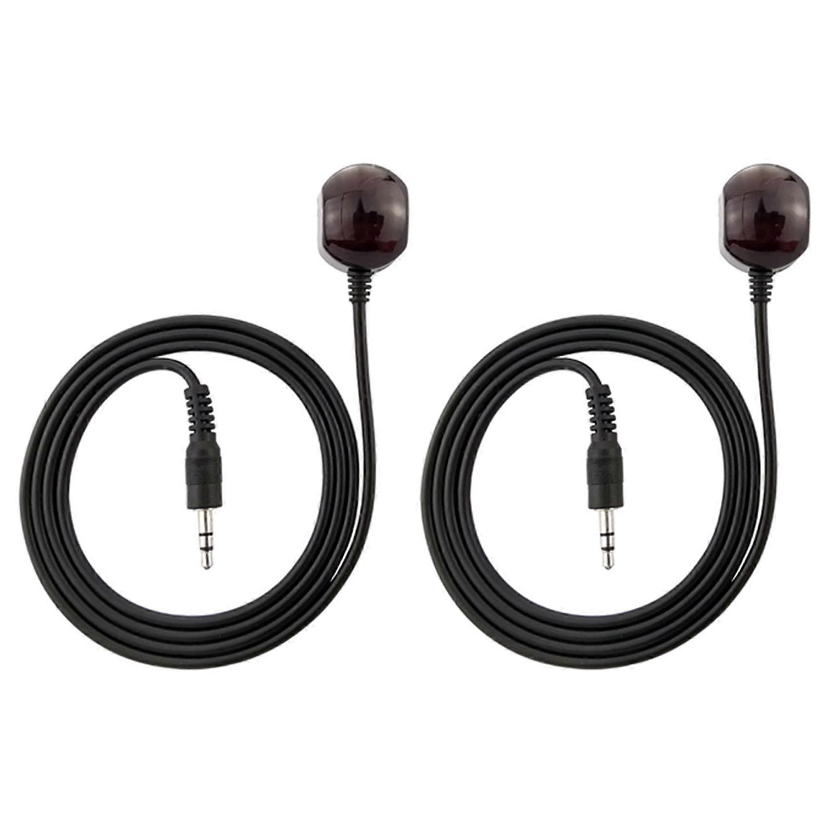 2X 3.5mm 38KHz Infrared IR Remote Control Receiver Extender Extension Cable for Set Box