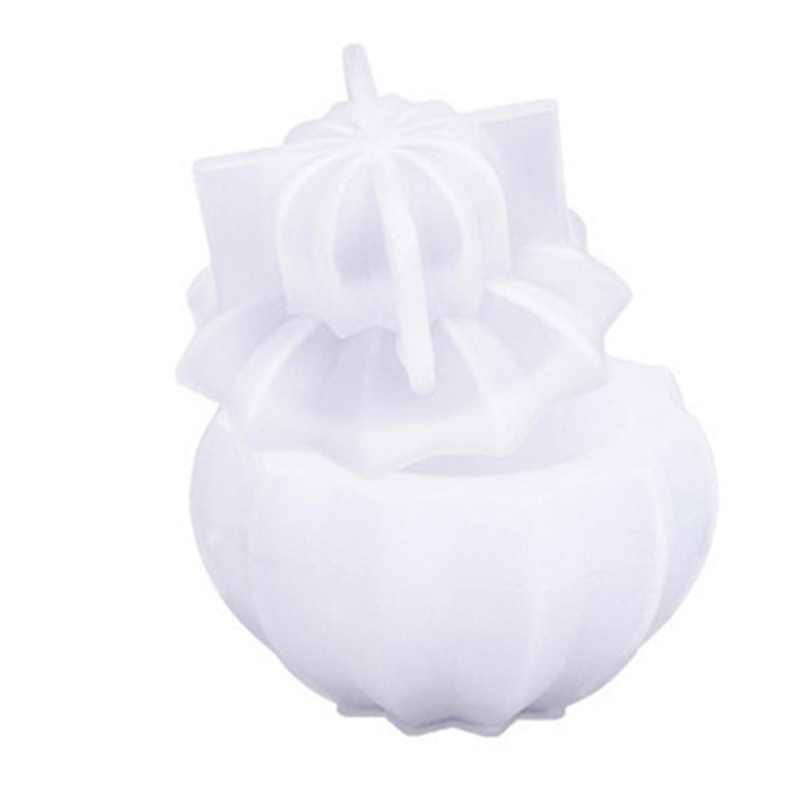 Candle Jar with Lid Mould Flexible Silicone Mould for Creating Decorative Storage Container Candle Holder Making Mold Multicolor