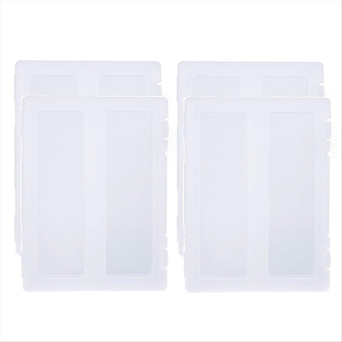 4 Pack A4 File Portable Project Case, Plastic Storage Box