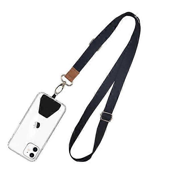 Crossbody black strap Black