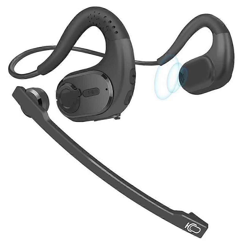Bluetooth 5.3 Wireless Headset with Microphone Truck Driver Bluetooth Headset Sports Headset SP Noise Cancellation