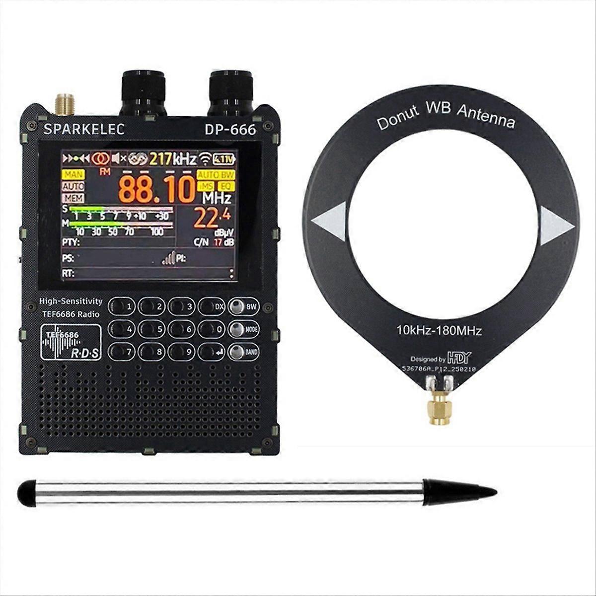 Full Band Radio High Sensitivity Receiver 2.8-Inch IPS Touch Screen