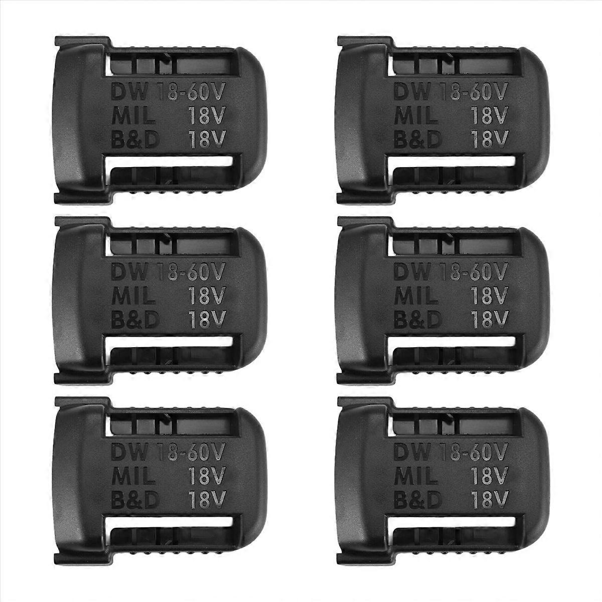 6Pcs Battery Storage Rack for DeWalt Black&Decker Box 18V 20V Battery