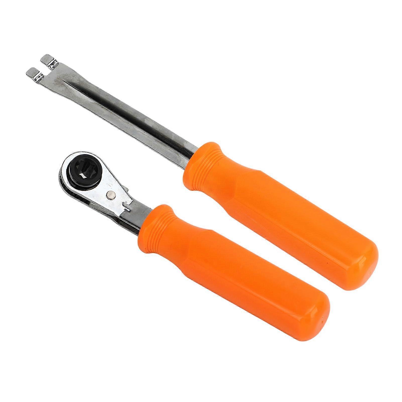 2PCS Automatic Slack Adjuster Tool Set with Fork End and Dual Ratchet Wrench for Truck Brake Adjustment