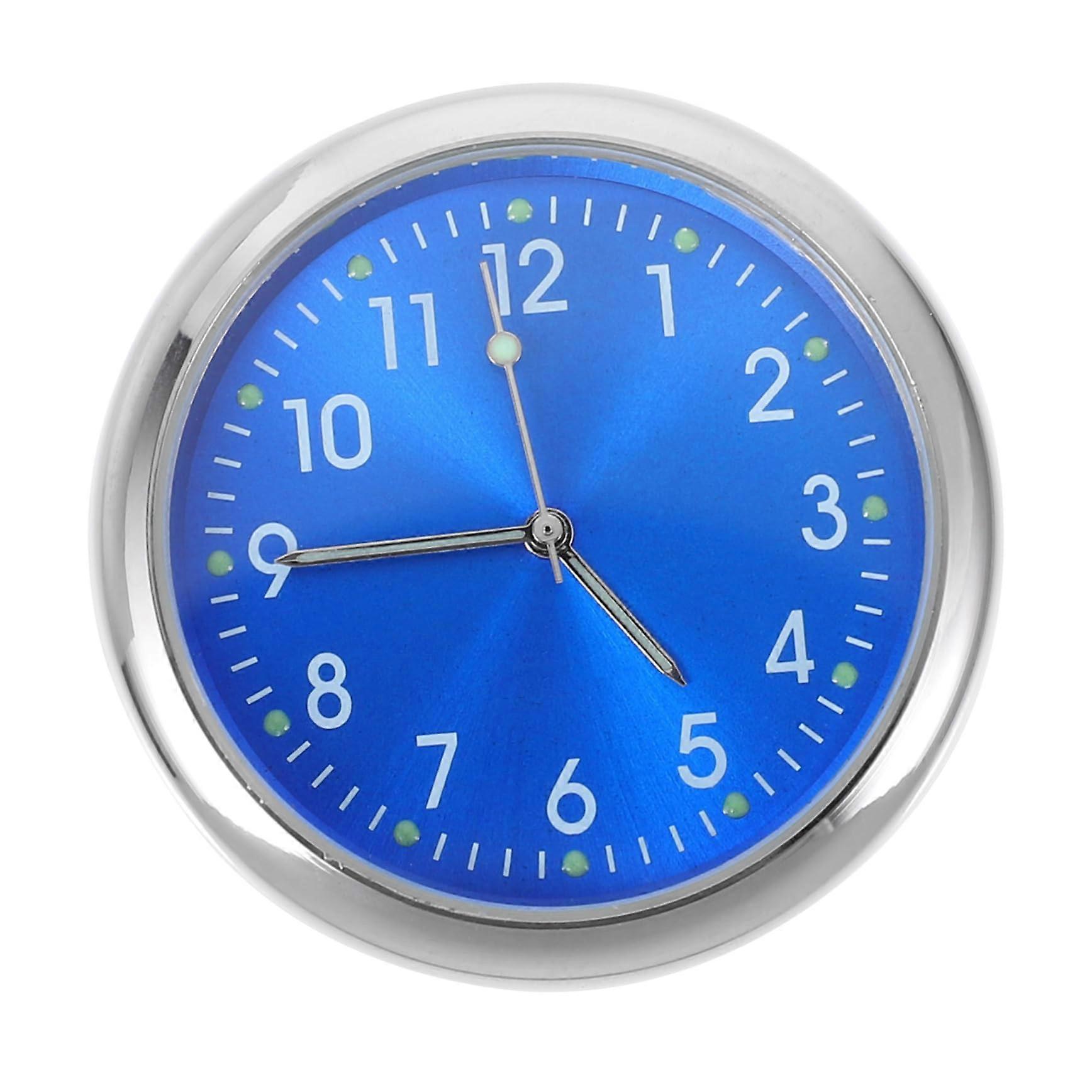Luminous Car Dashboard Clock with Adhesive Mount, Small Digital Time Display, RustResistant