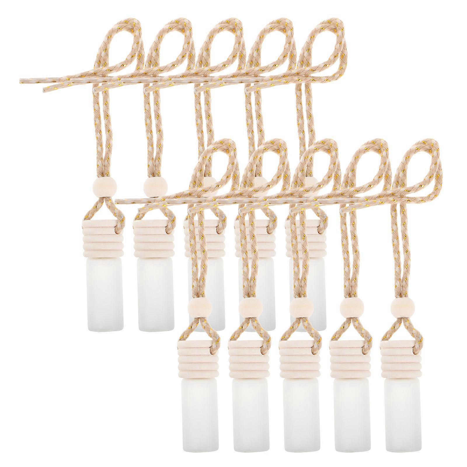 Car Diffusers for Essential Oils Glass Bottles for Hanging 10Pcs