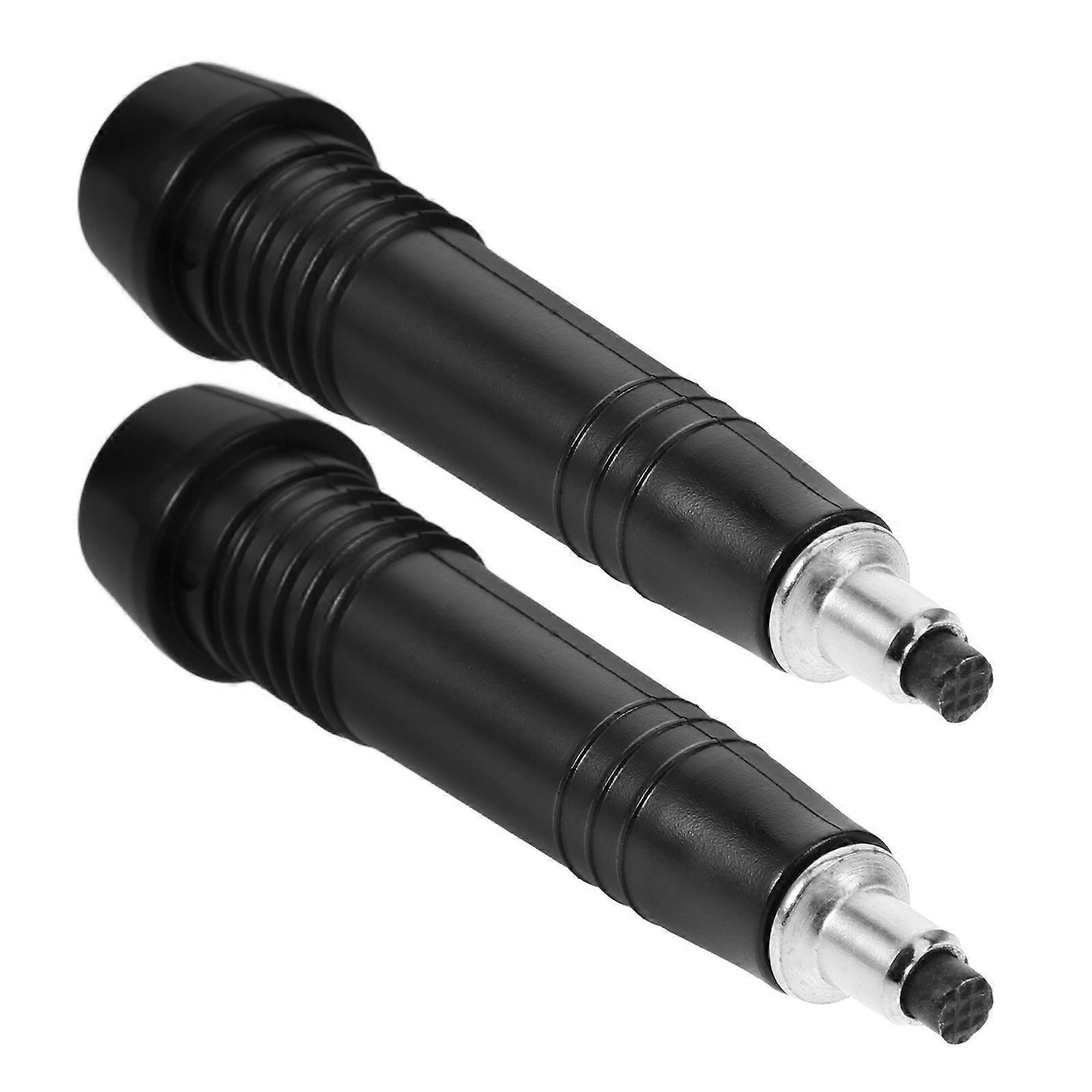 Hiking Pole Tips Durable Carbon Steel Cane Tip for Replacement 2Pcs