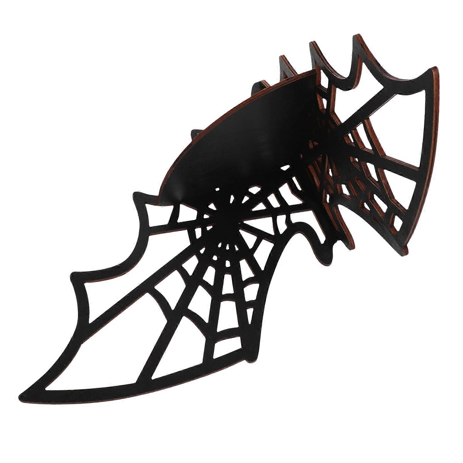 Black Corner Shelf Wooden Storage Rack for Storage Decorative Use