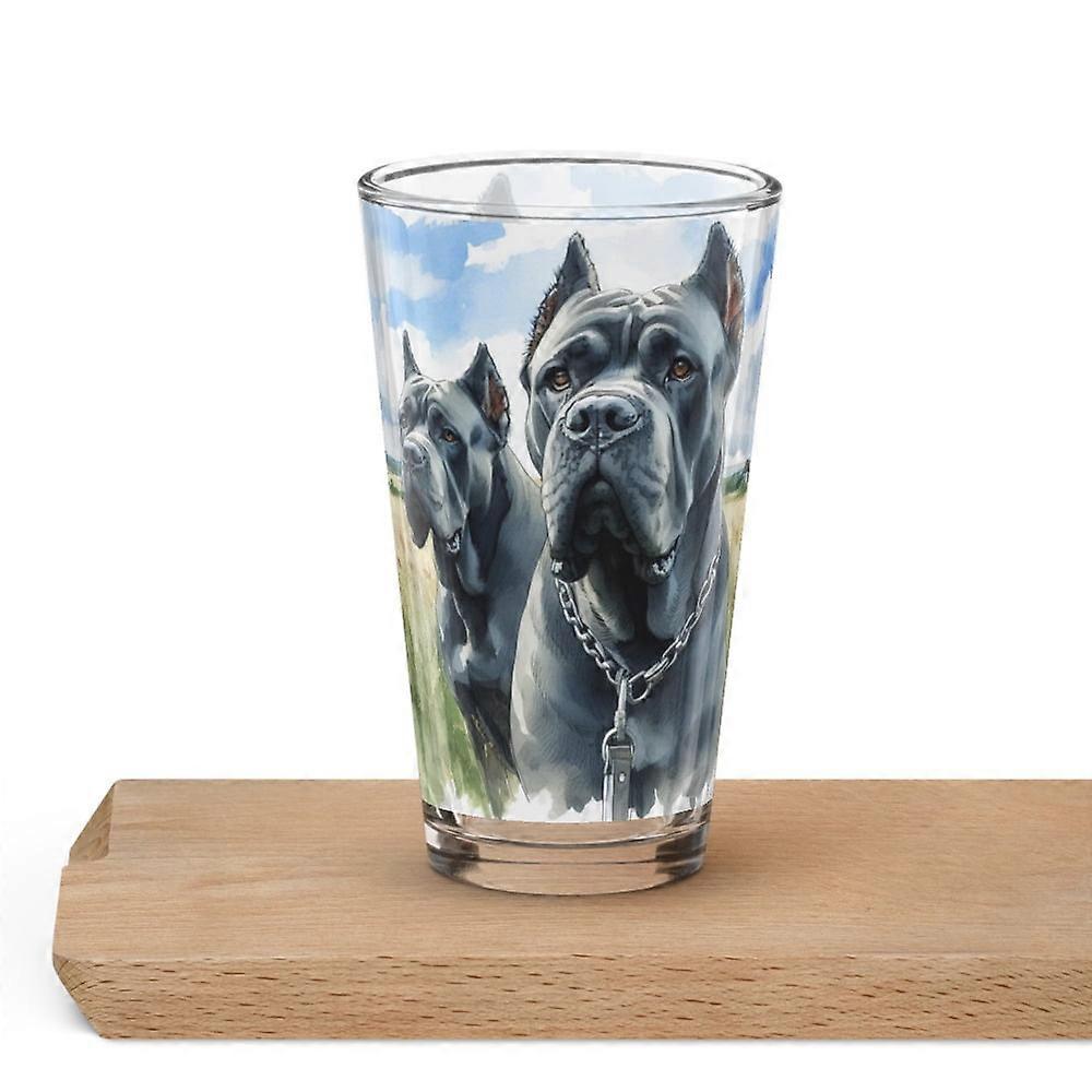 Cane Corso art Shaker pint glass
