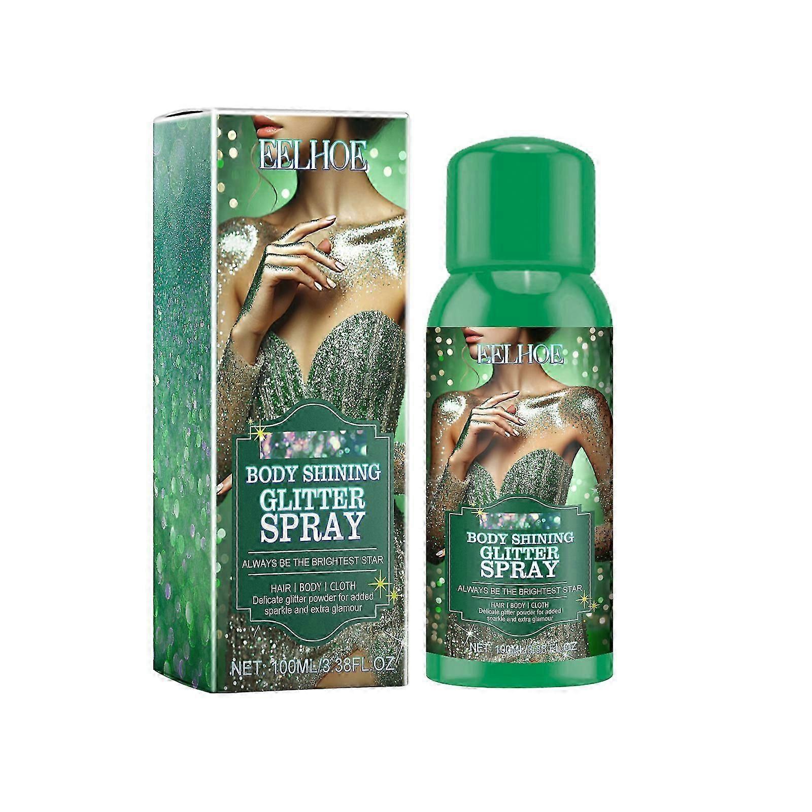 Shining Glitter Spray - Long-Lasting, Moisturizing, Brightening Face & Body Highlighter