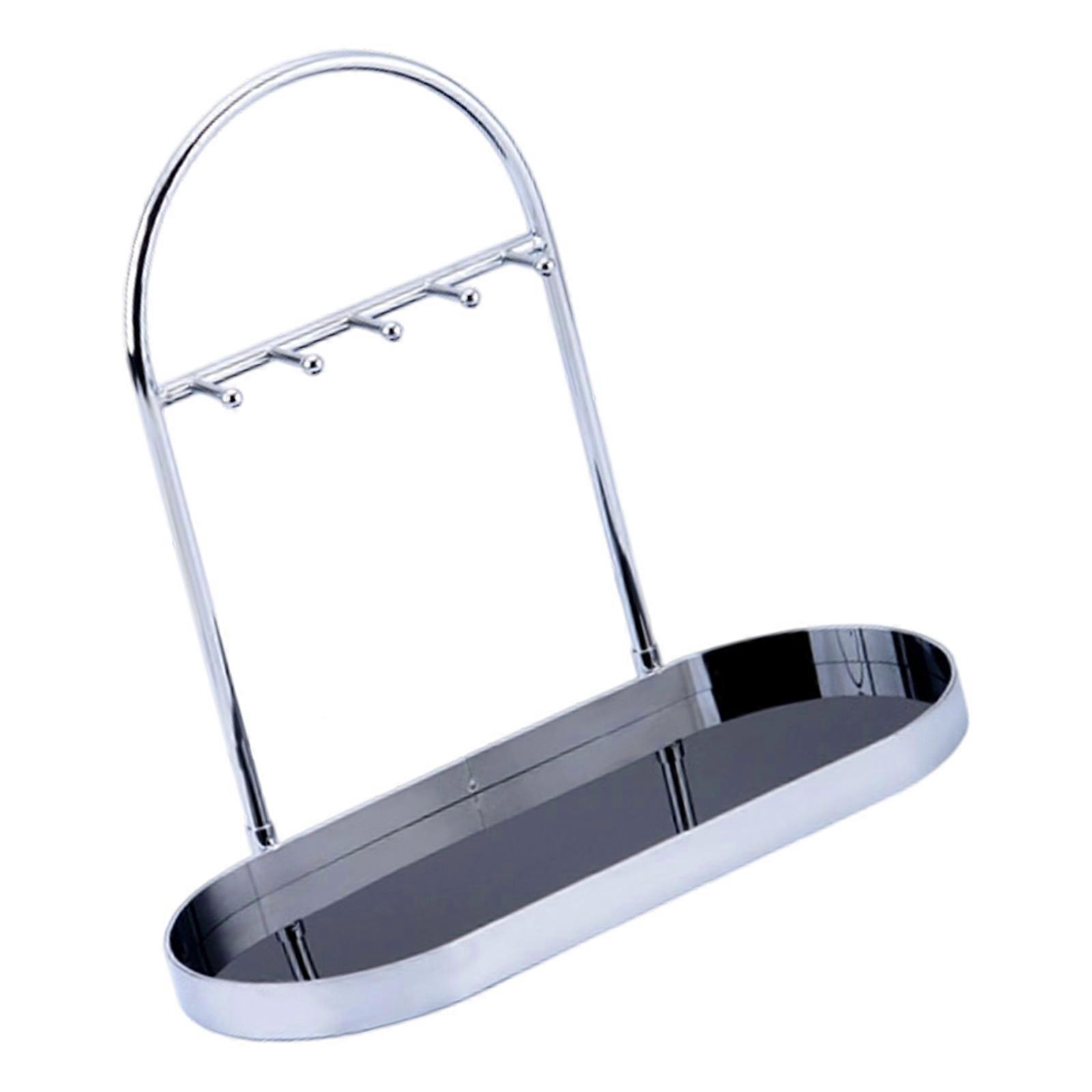 Compact Key Storage Solution with Versatile Hook System for Organizing Items Efficiently at Homes or Work Environments  Black