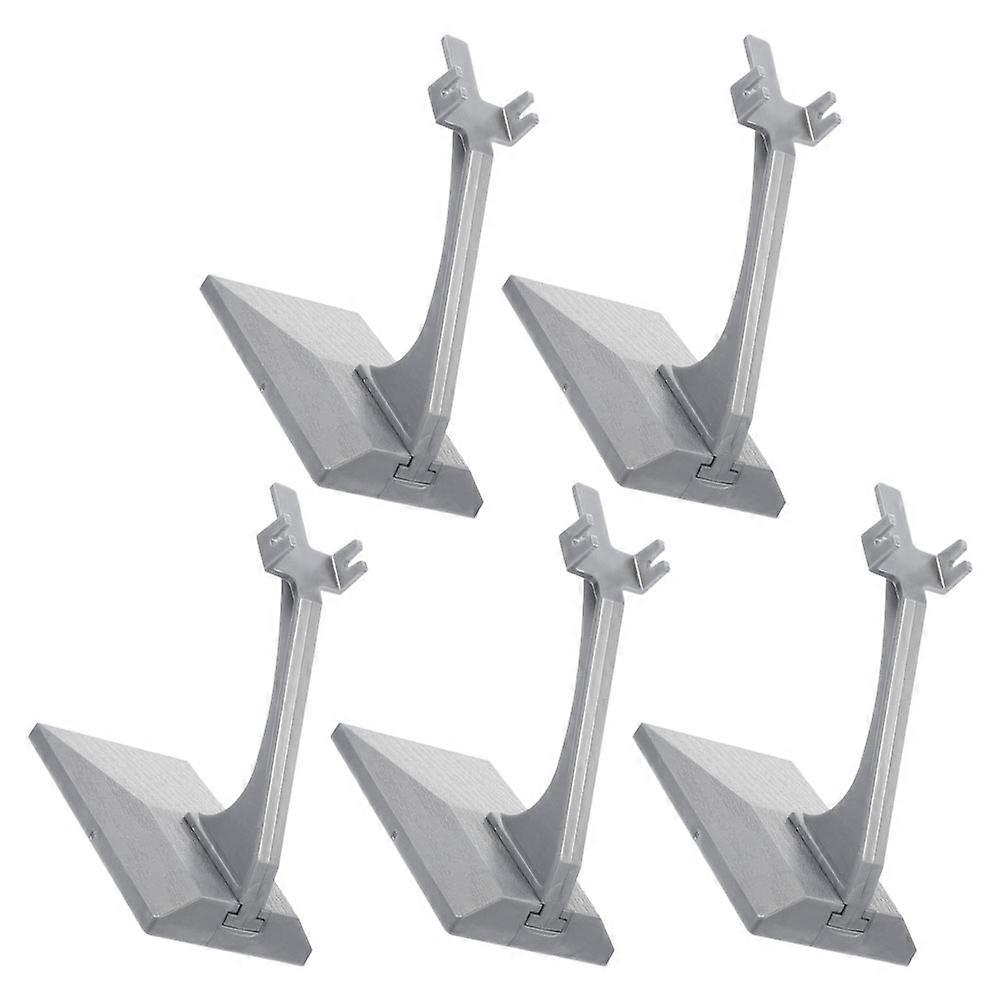 Modelvliegtuigrek met 5 displaystandaards