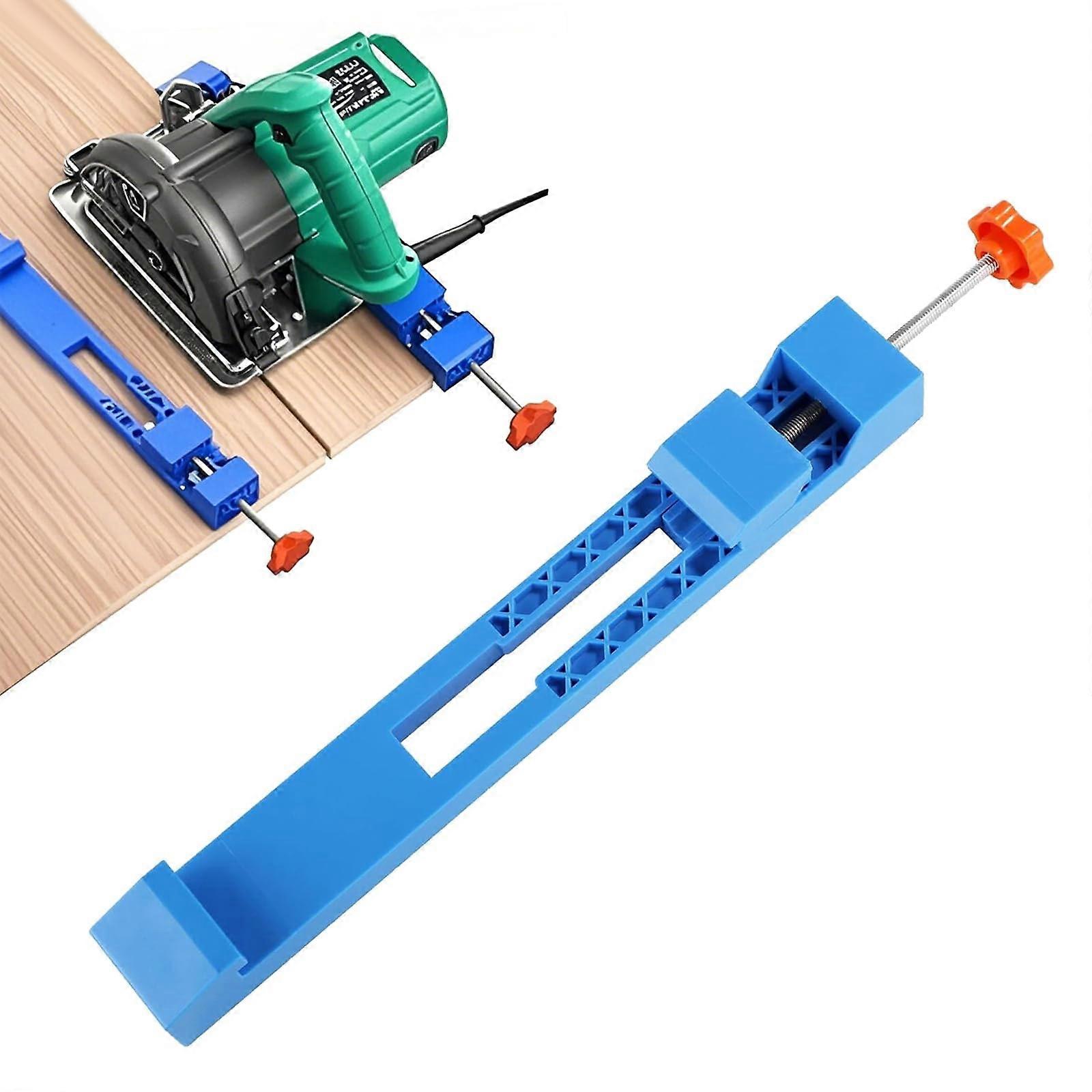 Adjustable Circular Saw Guide Rail 5.78.7 Inch with Precision Clamp for Wood and Tile Cutting