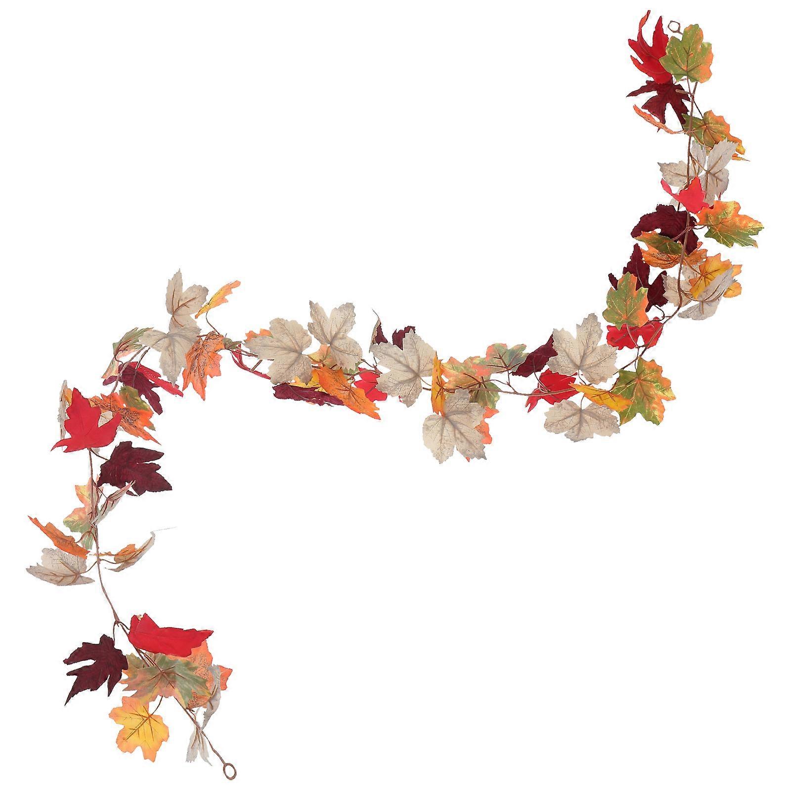 Artificial Maple Leaves Vine for Decoration Fall Autumn Hanging Decor