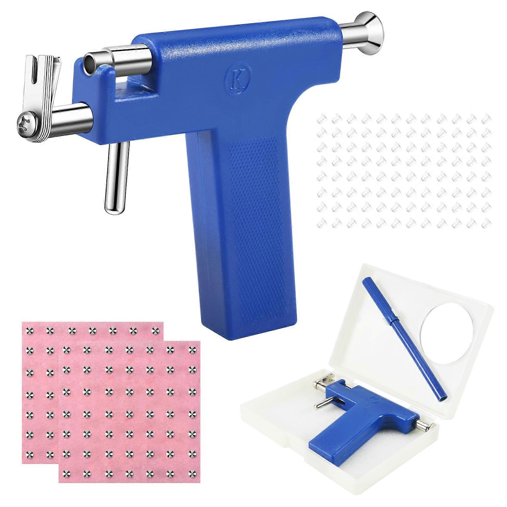 Ear Piercing Kit with Accurate Stud Positioning, No Pain Device for Home Use and Professional