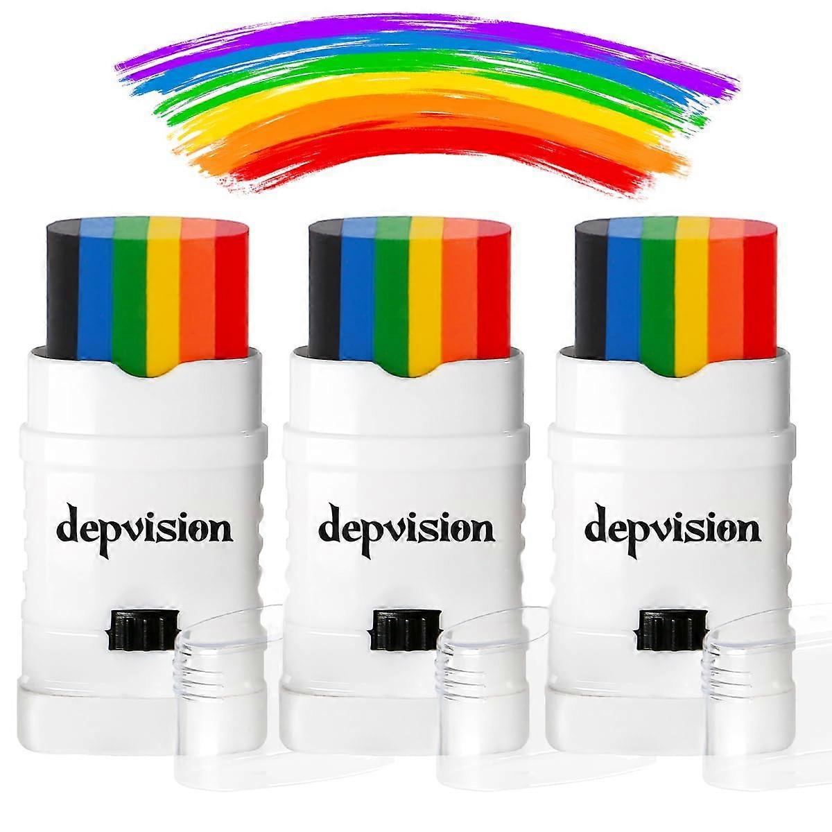 Rainbow Face Paint Stick Set – Large Six Colors, LongLasting, Safe for LGBTQ Pride Festivals