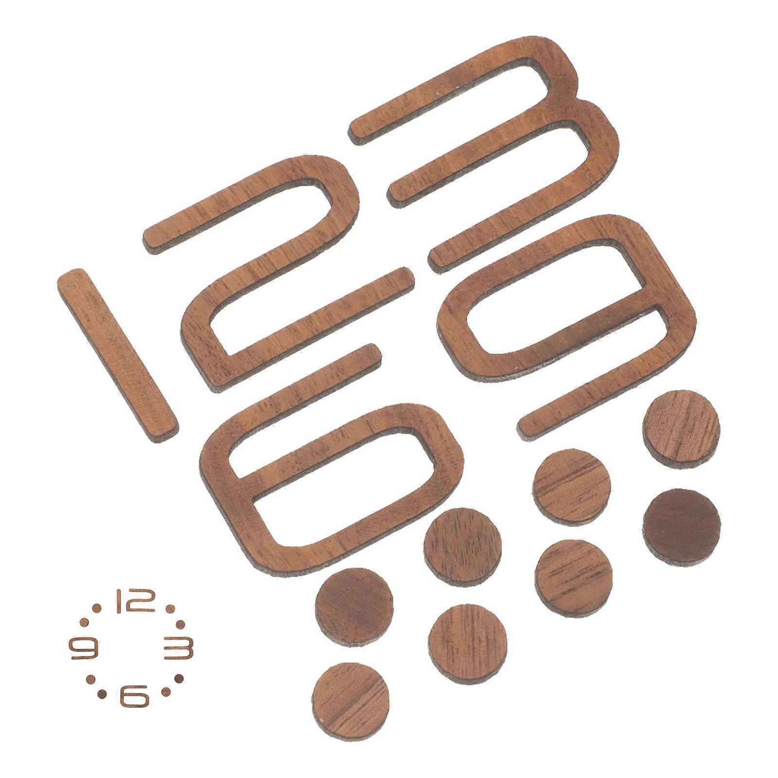 Clock Components Kit DIY Numerals For Hand-Made Clocks Modern Square And Round Design With High Precision Movement 1 Set