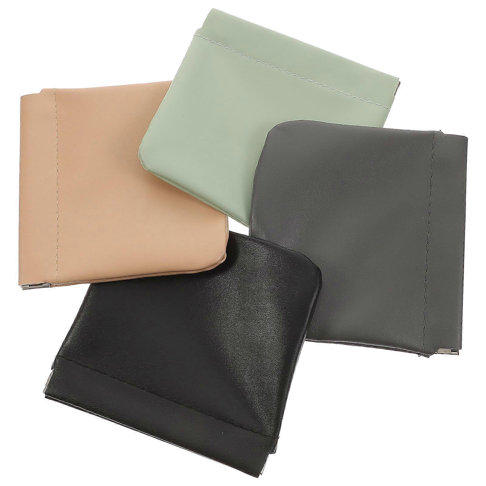 Assorted Color Pocket Cosmetic Bag Squeeze for Storage Use 4Pcs Set