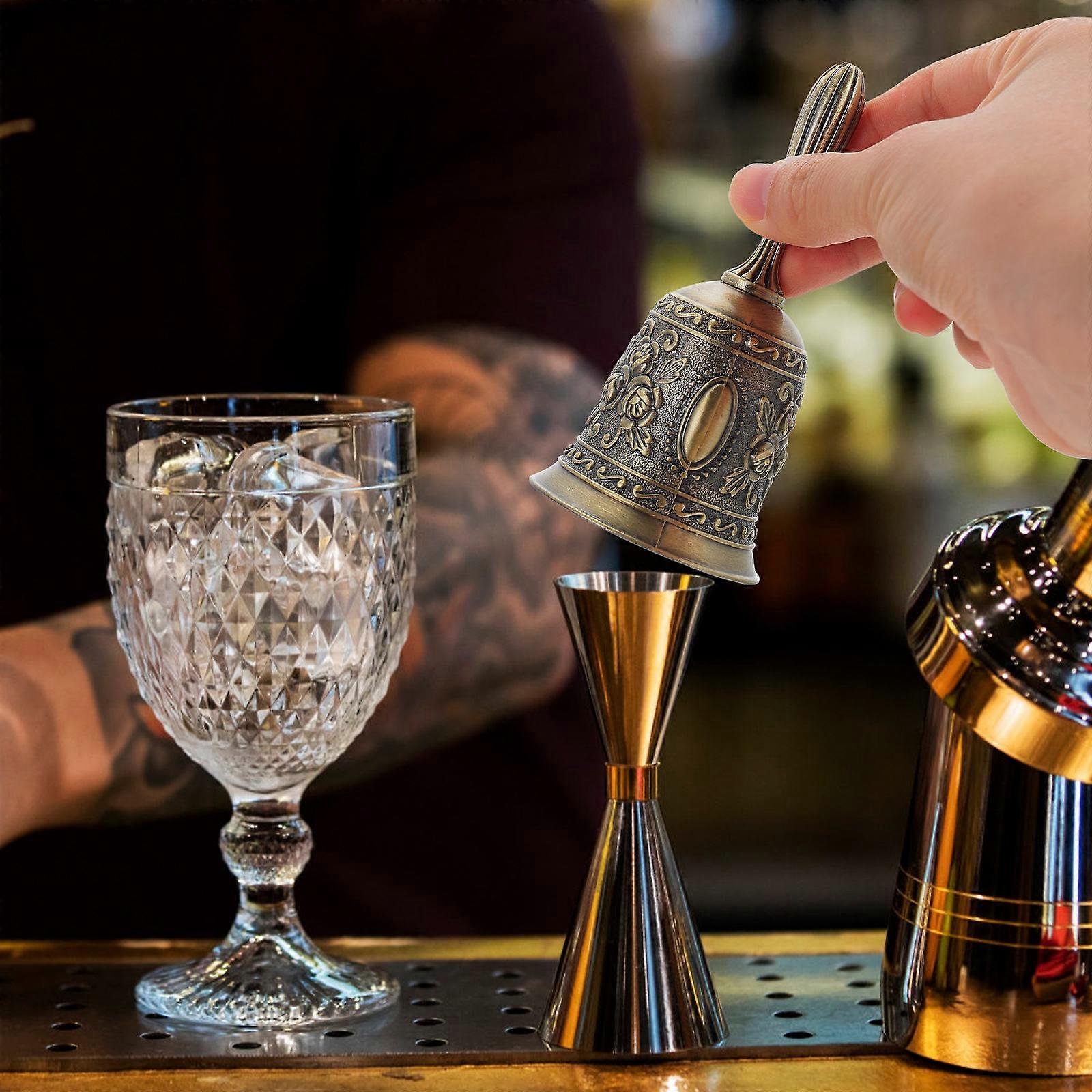 Hand Bell Metal Bell for Dining Table Use Clear Crisp Sound